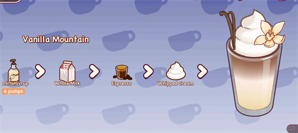 可口的咖啡内置菜单