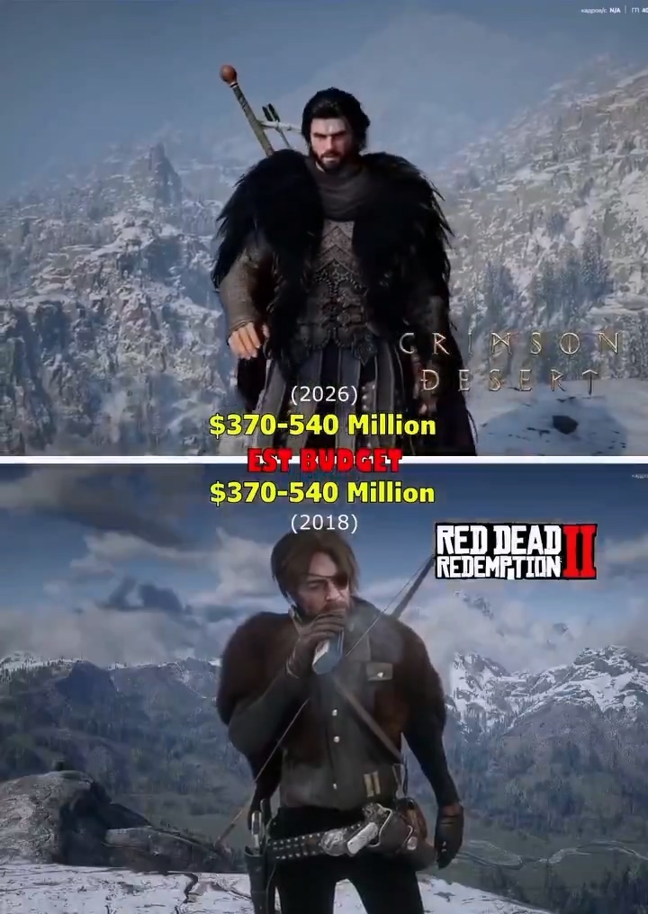 R星又赢了！《红色沙漠》和《荒野大镖客2》小鸡对比