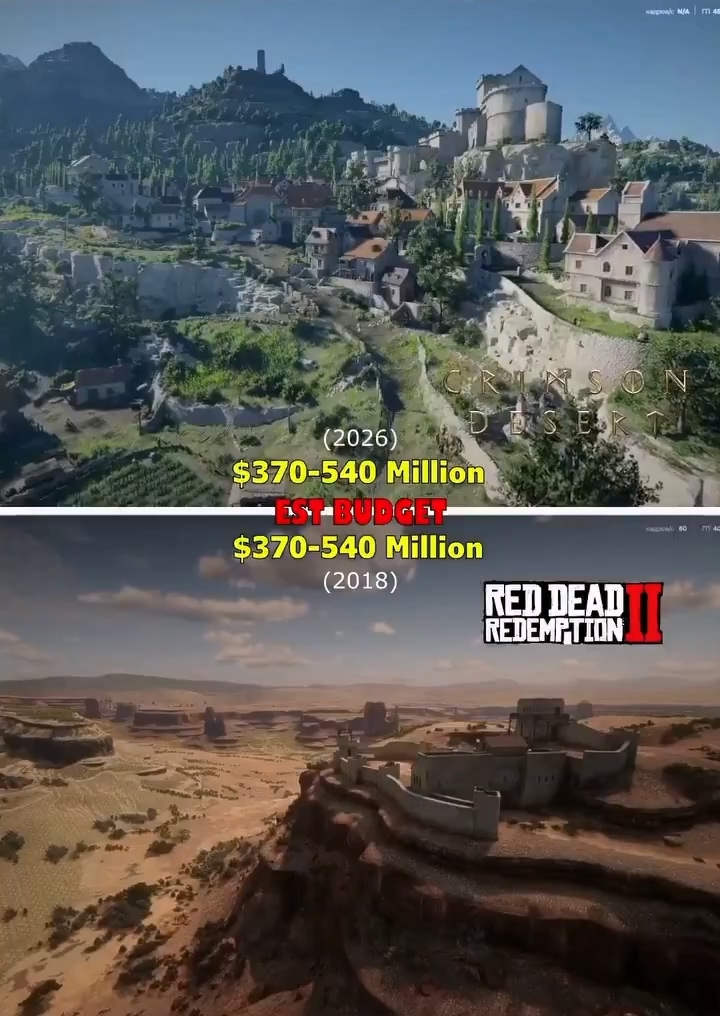 R星又赢了！《红色沙漠》和《荒野大镖客2》小鸡对比