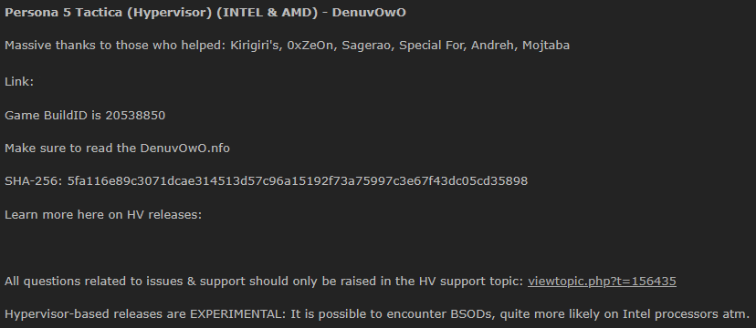 三款大作D加密被破！《女神异闻录5：战略版》等