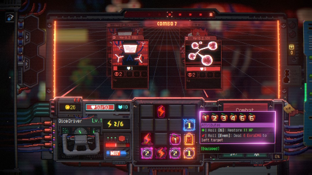 《骰子骇客1999》正式推出 肉鹅赛博策略战斗冒险