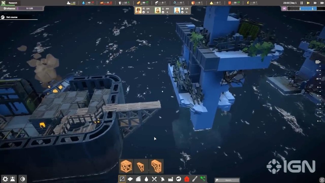 《终落之城》22分钟实机演示 建造庞大海上城市