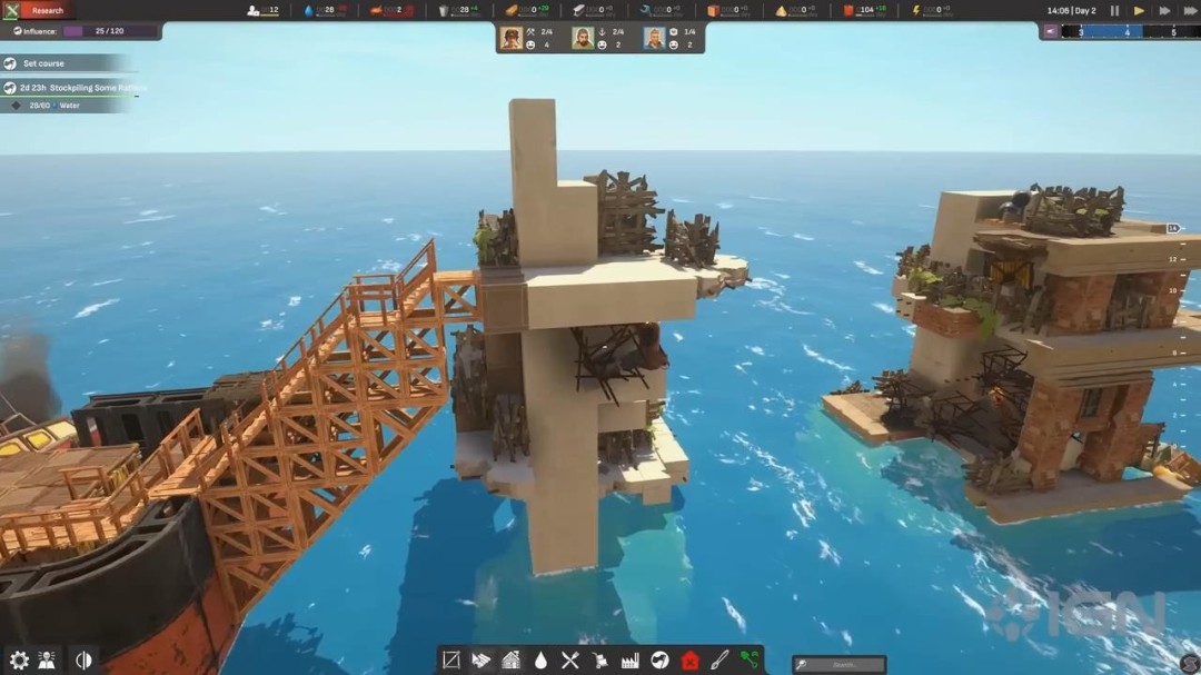 《终落之城》22分钟实机演示 建造庞大海上城市