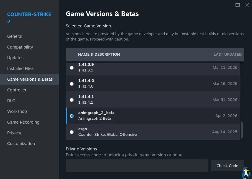 V社发布《CS2》测试版 重大更新引入全新的动画系统