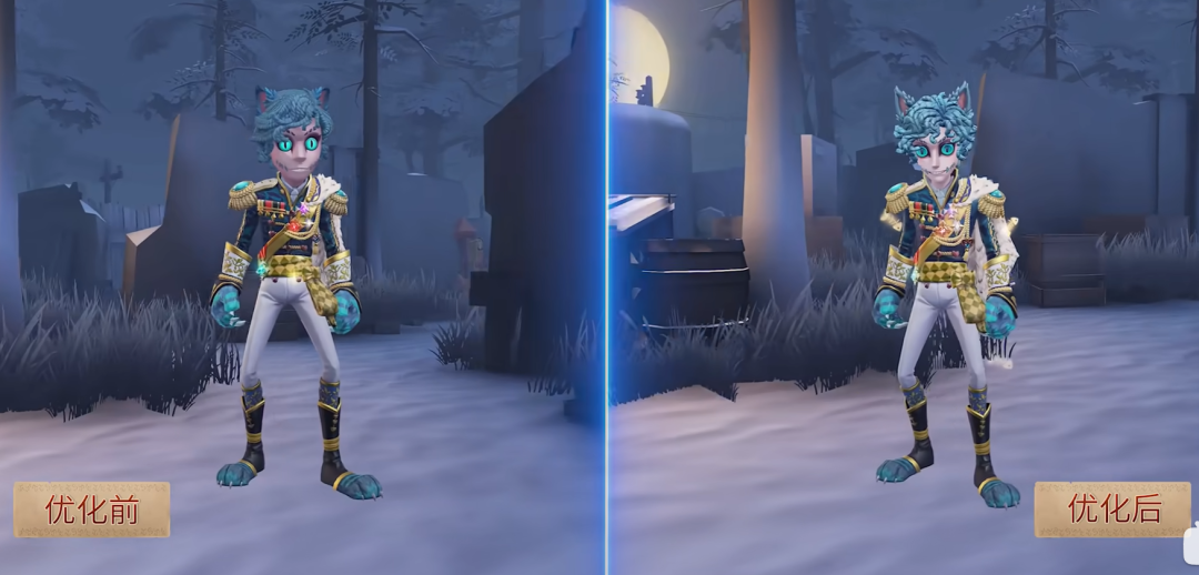 第五人格| 完全就是怪诞恐怖风！佣兵柴郡猫优化前后对比