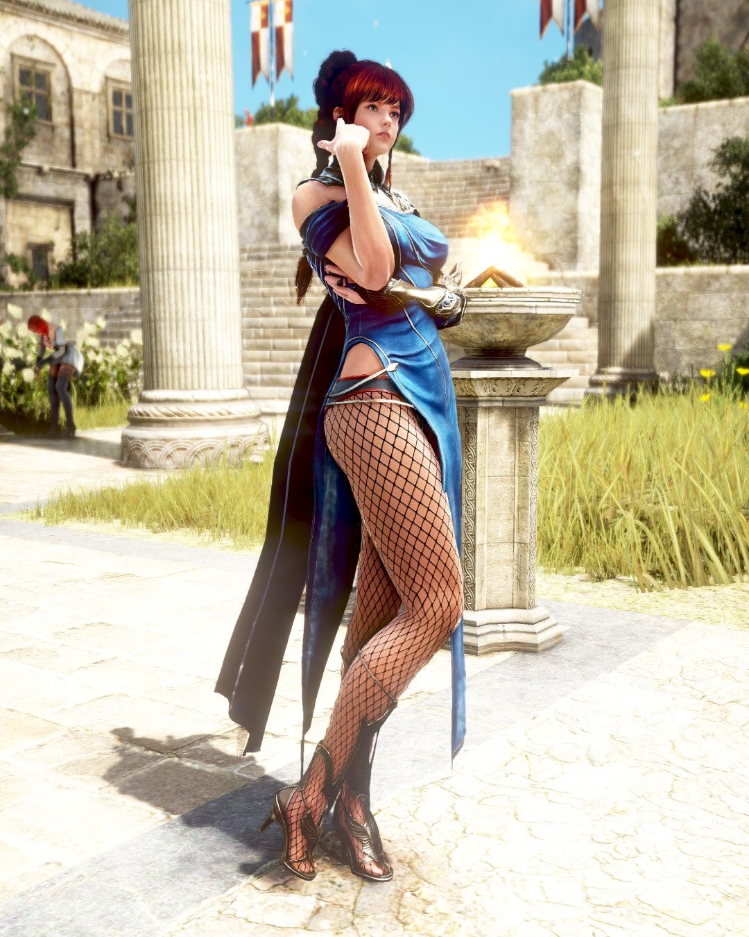 还是这个劲！ 《黑色沙漠》碧空高叉新服装展示性感美腿