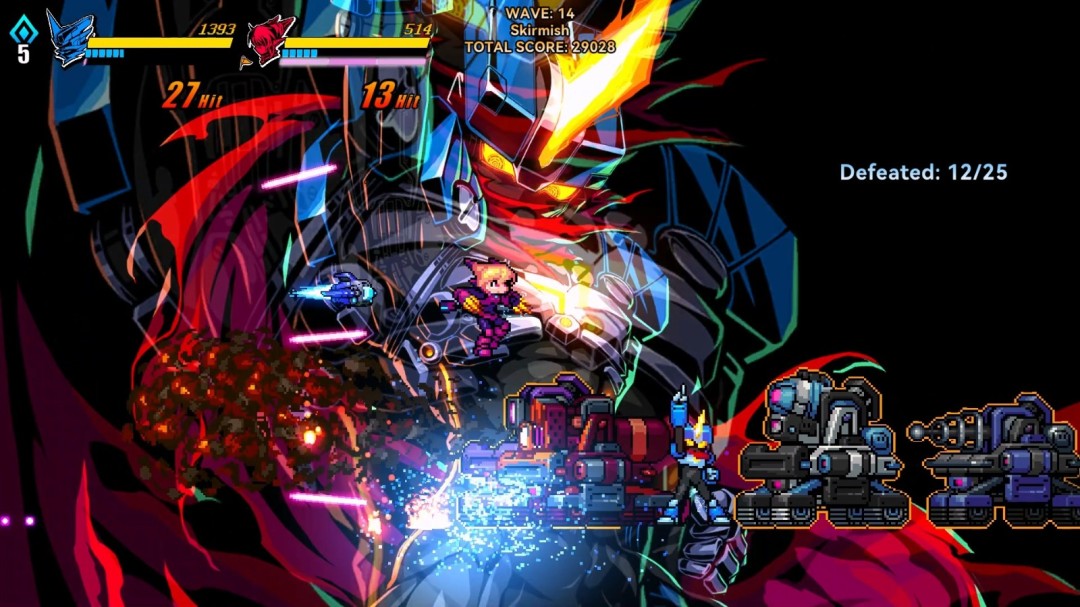 极致手感 X 复古像素 《超合金冲击》现已爆爽来袭Steam！