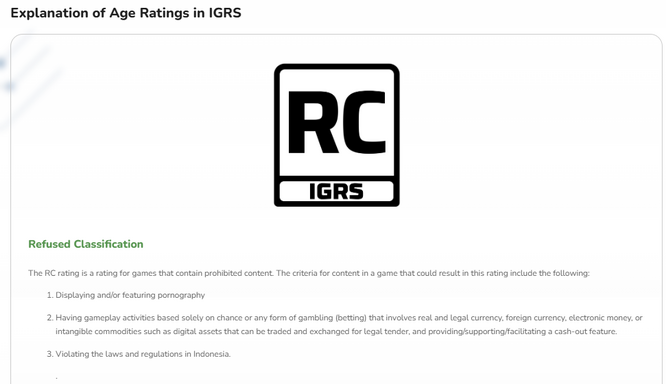 V社回应印尼游戏评级系统IGRS乱评一气 因技术问题与BUG