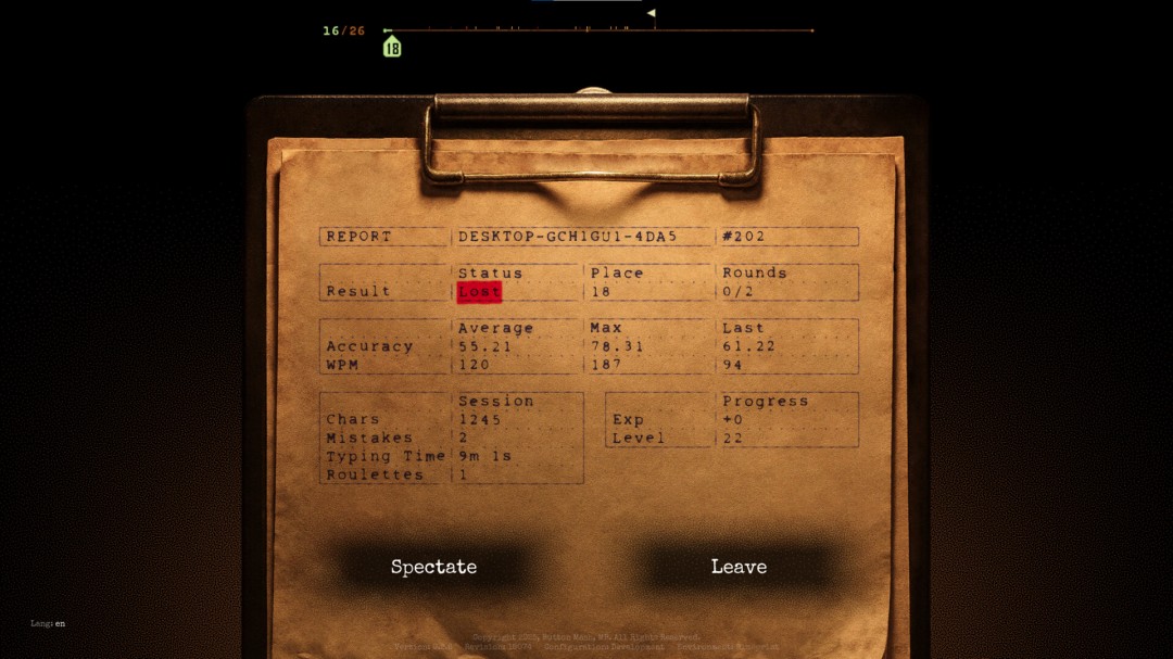 大逃杀打字游戏《最终判决》突然发售 Steam特别好评